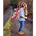 Soft Baby Doll With Take Along Blue and Pink Doll Backpack Carrier, Briefcase Pocket Fits Doll Accessories and Clothing African American 13 Inch