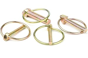 Comonc 3/8 Inch Tractor Lynch Pin Heavy Duty Lynch Pin Assortment Kit for Farm Tractors Trailers Trucks Mowers ,6PCS