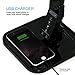Coocheer LED Desk Lamp with Touch Control Swing Arm Dimmable Office Lamp Eye Caring Table Lamp with USB Charging Port (Black/ 5 Dimmer pro)