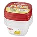 Rubbermaid Easy Find Lids Food Storage Containers, Racer Red, 6-Piece Set