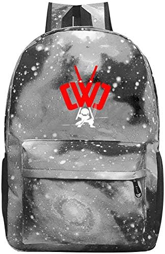 Unisex Child Starry Sky Schoolbags Bookbag Chad Wild Clay Backbag for Girls Boys Gray