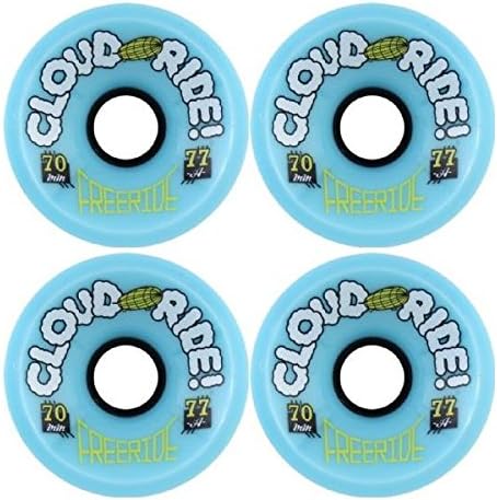Cloud Ride Wheels Freeride White Skateboard Wheels - 70mm 77a (Set of 4)