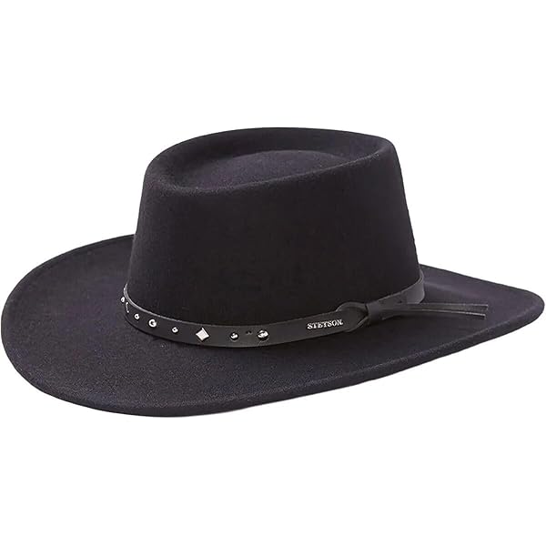 Stetson Unisex Royal Flush 4X Fur Felt Western Hat Black 7 at