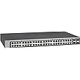 NETGEAR 48-Port Gigabit Ethernet Smart Switch (GS748T) - Managed, with 2 x 1G SFP and 2 x 1G Combo, Desktop or Rack Mount, and Limited Lifetime Protection
