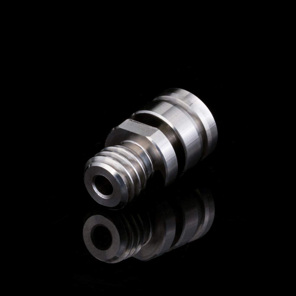 Super Print CR10 Titanium Alloy HeatBreak for All Metal Hotend Ender 3/Ender 3 V2 /Ender 5 /Pro CR-10/ CR10S/ CR-10S PRO.1.75MM Filament Smooth.(2PCS)