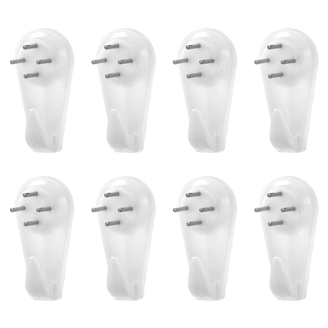 sourcing map 22lbs Wall Hanger for Hardware, Fasteners Hooks Wall Mount Non-Mark Hook Picture Photo Frame Hangers, 30 Pcs