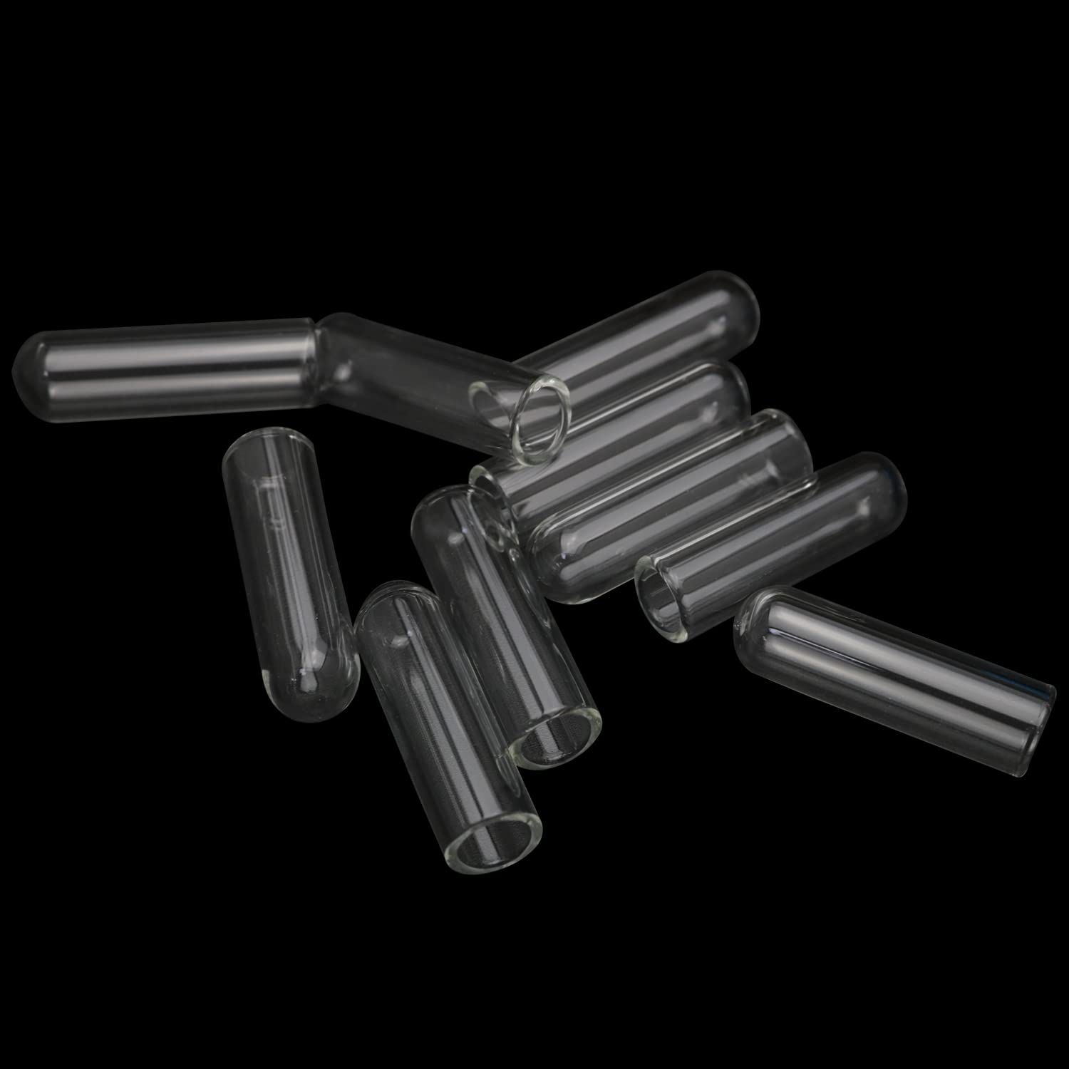 Photo 1 of YHXiXi 10PCS 12mm Transparent Glass Straw Covers With Dust-Proof Straw Plugs