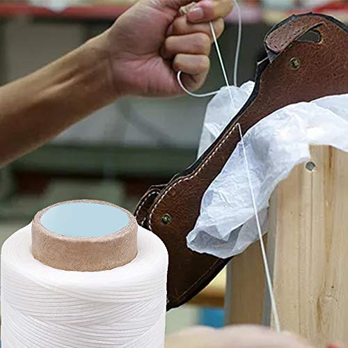 MIUSIE Colorful 284Yards Leather Sewing Waxed Thread-Practical Long Stitching Thread for Leather Craft DIY/Bookbinding/ Shoe Repairing/Leather Projects