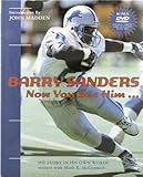 Barry Sanders Autographed Copy of his Authorized Autobiography Now You See Him... Hardcover Book with CD Rom