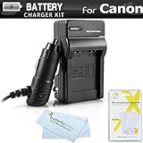 Battery Charger Kit For Canon PowerShot SX280 HS SX500 IS SX510 HS SX520 HS, SX170 IS, S120, SX610 HS, SX710 HS, SX530 HS, SX540 HS Camera Includes Ac/Dc Charger For canon NB-6L Battery + More
