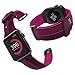 Raptic Action Band, Compatible with 38mm Apple Watch - Replacement Band - Soft Silicone, Active Watch Band - Compatible with Apple Watch Series 1, Series 2, Series 3 and Nike+, [Purple/Pink]