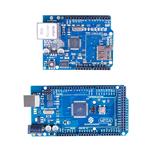 image for Ethernet Shield W5100 Mega2560 - SunFounder Mega 2560 R3 + W5100 Netwo