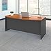 Bush Business Furniture Series C 72W x 36D Bow Front Desk in Natural Cherry