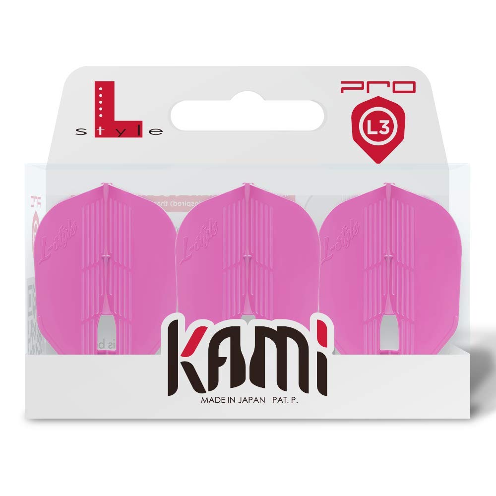 L-style champagne flight kami shape, pink