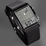 Amyove Luxury New Sport LED Digital Date Men Women Waterproof Silicone Watch Wristwatch Black