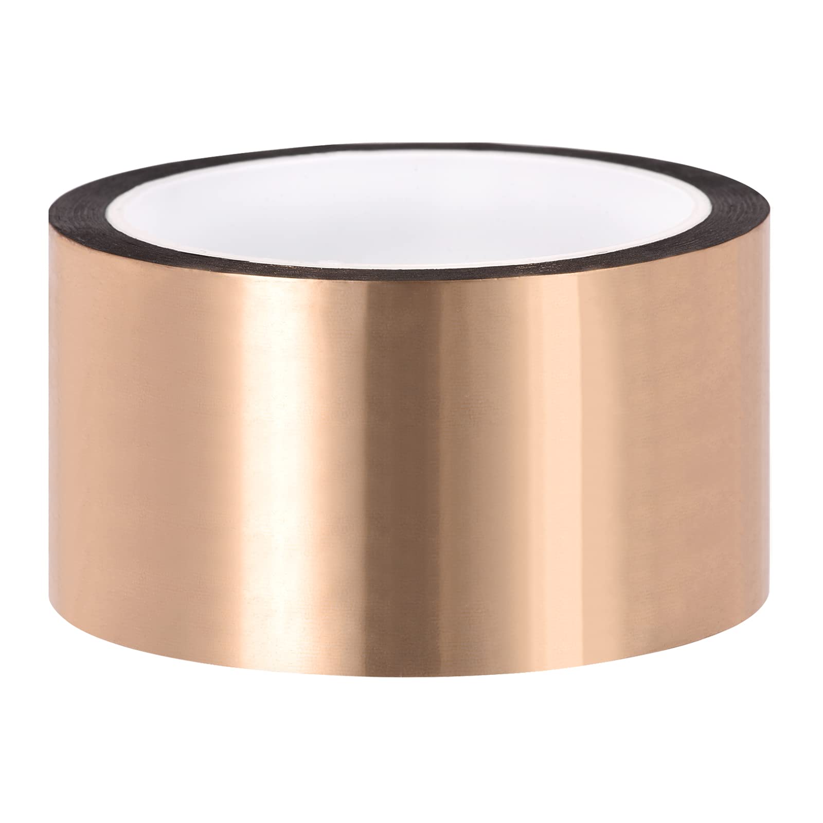 Rebower Gold Tone Metalized Polyester Film Tape[ for Accent Wall, Packing, Printing]-1.87inch x 164ft/ 1 Roll