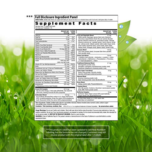 Irwin Naturals Women's Living Green LiquidGel Multi Vitamin 70