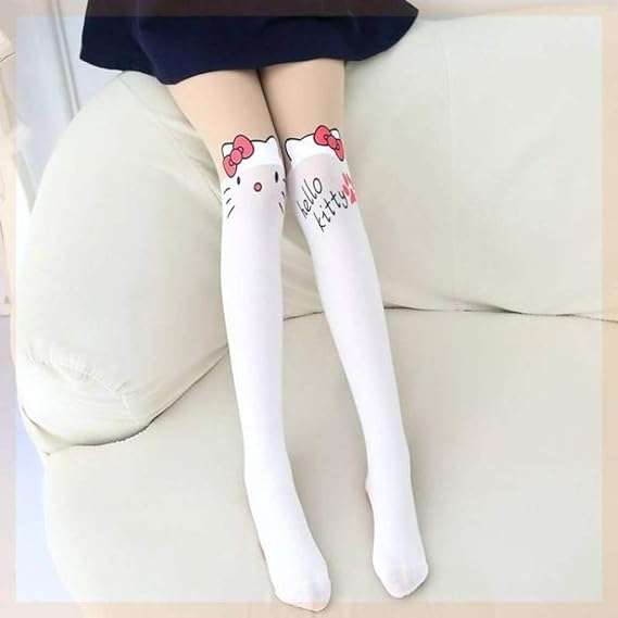 Amazon Co Jp かわいいパンスト子供パンスト膝フェイクベルベットストッキング白パンスト 服 ファッション小物