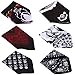 HDE 6-Pack of Assorted 100% Cotton Bandana Handkerchief Head Wraps Doo Rag