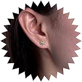 Yheakne Vintage Spider Stud Earrings Gold Spider Earrings Mini Black Spider Cz Earrings Punk Spider Animal Earrings Jewellery for Women