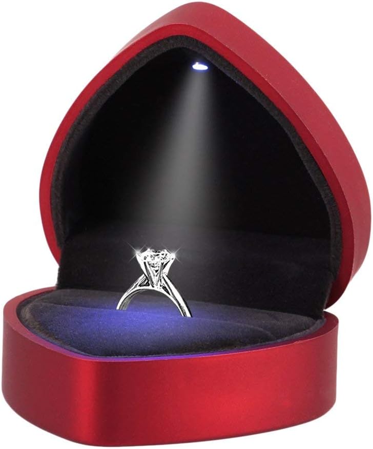 Orita Engagement Ring LED Light Ring Box Jewelry Gift Box Christmas Gift