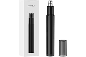 SweetLF Nose Hair Trimmer for Men with Detachable Head, Washable Blades, R-Shaped Design, Lightweight (Black)