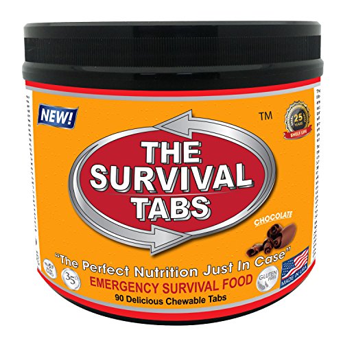 The Survival Tabs - 2-Day Emergency Food Supply (24 Butterscotch Tablets) | 25 Year Shelf Life, Gluten-Free, Non-GMO Survival Food