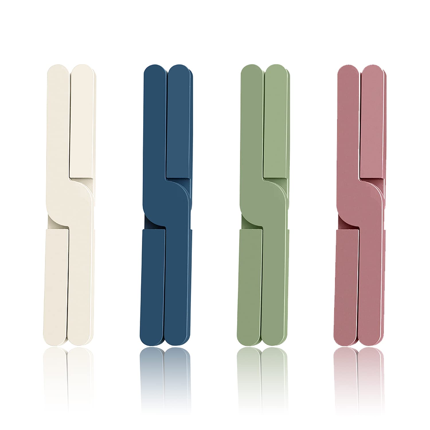 4 Pack Folding Silicone Trivet, Folding Pot Stand, Non Slip Pot Holder, Silicone Mats for Worktops Heat Resistant Trivets, Pan Protectors for Kitchen Table