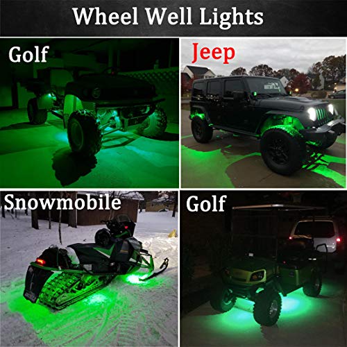 Botepon 6Pcs Led Rock Lights, Fender Wheel Well Lights, Led Underglow