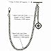 Albert Chain Pocket Watch Chains for Men Antique Brass Plating with Compass Design Medal Fob T Bar AC09