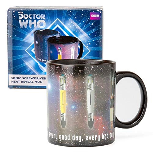 Doctor Who Mug - Sonic Screwdriver Coffee Cup - Design Changes with Heat - 12 oz by Underground Toys