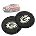 2 Pack 2.75 inch for Green Bay Packers Car Interior Accessories Anti Slip Cup Mat for All Vehicles (Green Bay Packers)
