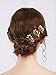 Missgrace Bridal Simple Gold Vintage Rhinestone Hair Pins for Festival and Party- Bridal Hair Accessories for Bride- Wedding Hair Pins Clips Hair Jewelry Vintage Gold Hair Accessories Set of 3