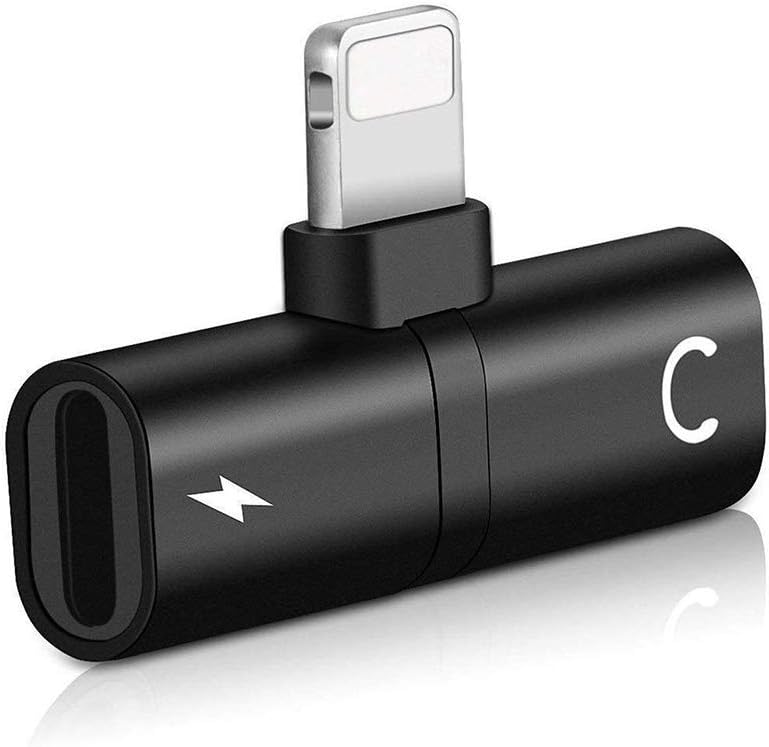 Headphone Jack Adapter Dongle for iPhone Xs/Xs Max/XR/ 8/11 Pro/X (10) /7/7 Plus to 3.5mm Jack Converter Car Charge Accessories Cables & Audio Connector Earphone Splitter Adaptor Support All Systems