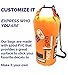 NextGen Dry Bag & Cell Phone Pouch, Versatile, Stylish and Rugged Waterproof Sack (Orange, 12.5 L)