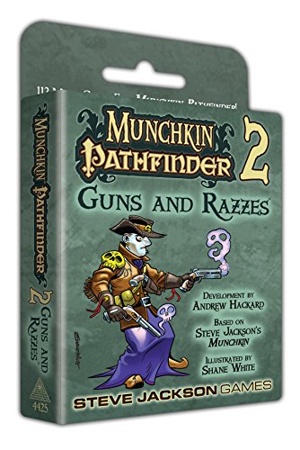 Steve Jackson Games Munchkin Pathfinder 2 Guns and Razzes Card Game