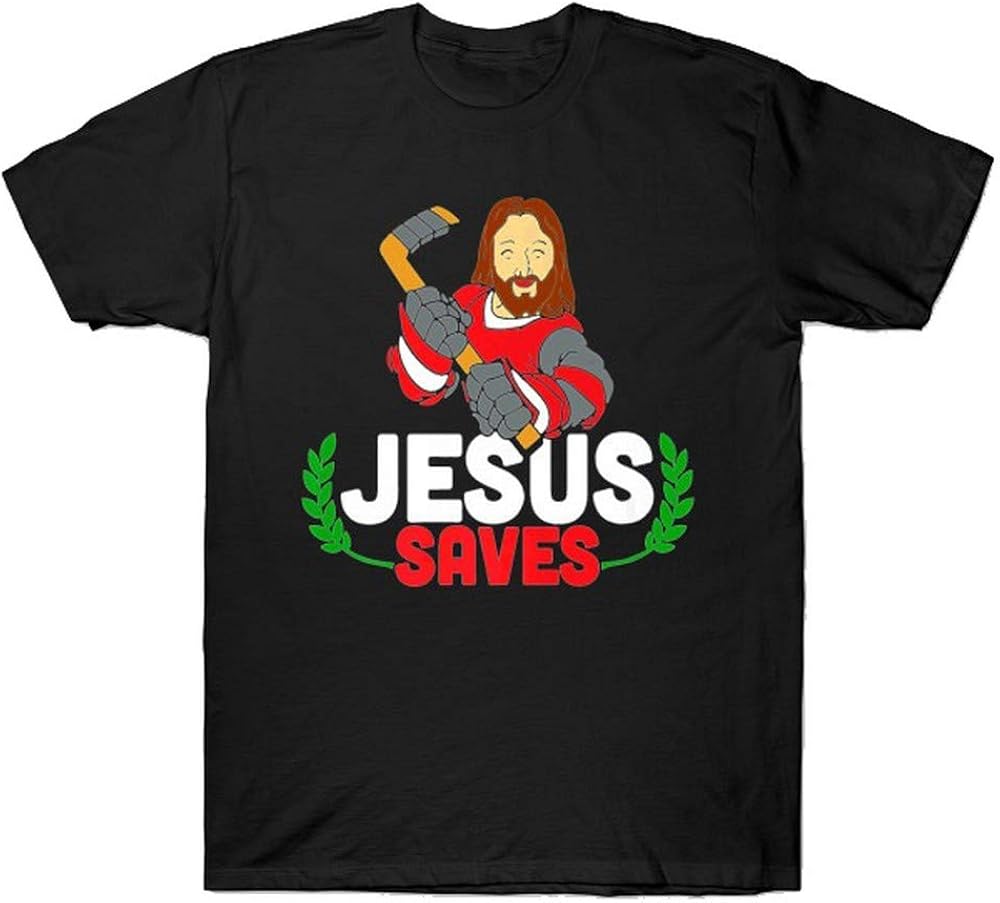 jesus saves goalie t shirt