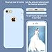 TORRAS Love Series iPhone 7 Case / iPhone 8 Case, Liquid Silicone Gel Rubber Shockproof Case Soft Microfiber Cloth Lining Cushion Compatible iPhone 7 / iPhone 8, Light Blue