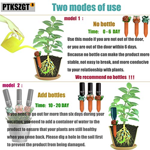 Frog Terracotta- Watering Globes-3 Self Watering System Spikes- Plant Watering Stakes For 2 Vacation Modes-Plant Watering Devices Self Irrigation Drippers For Indoor& Outdoor Plants (green-Frog)