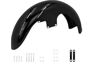 MOTOSIKLETA 21 inch Front Fender Vivid Black Motorcycle Wrap Mudguard for Bagger Models Fit for Harley Touring Road King Electra Glide Street Glide 130/R21