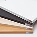 Need Computer Desk, 47 inch Home Office Desk, Modern Simple Style Home Office Gaming Desk, Basic Writing Table for Study Student, Black Metal Frame, Teak