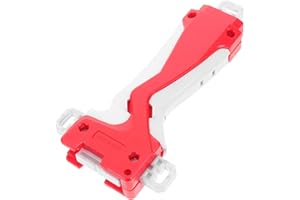 Milisten Dual Direction String Launcher Grip for Battling Spinning Top Toys Accessories, Red Handle, Kids Outdoor Toy