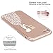 iPhone 7 Case, iPhone 8 Case, JAHOLAN Cute Design Clear Bumper TPU Soft Case Rubber Silicone Skin Cover for iPhone 7 / iPhone 8 - White Butterfly Girl