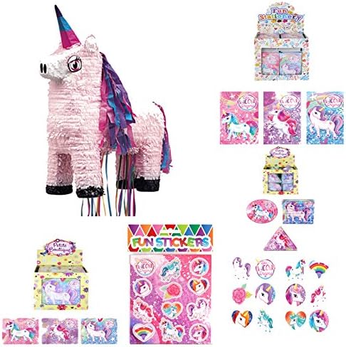 Packs4You Unicorn Pinata With 60 Unicorn Goodies
