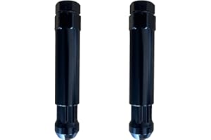 WSPXINBO 2PCS Spline Drive Tuner Replacement Socket Key Tool - Black (7 Spline + 6 Spline) Compatible with Aftermarket 7 Spline & 6 Spline Wheel Lock Lug Nuts