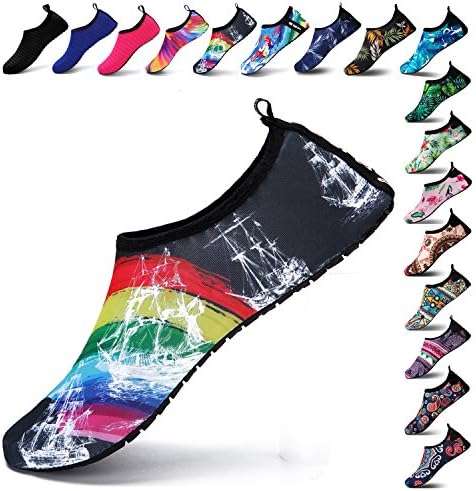 CiiaoLeoo Mens Womens Water Shoes Quick-Dry Barefoot Aqua Socks for Outdoor Sports Beach Swim Dive Surf
