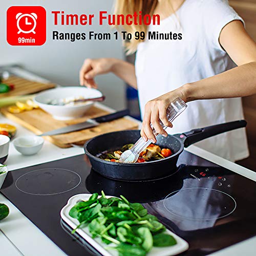 Induction Cooktop 4 Burner ECOTOUCH Electric Cooktop Builtin Induction