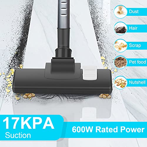 Vacuum Cleaner,Sngg 17KPA Stick Vacuum Corded Powerful Suction Handheld Light Vacuum Cleaner Hardwood Floors -H7s Black