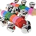 BCP 2 Pcs Rainbow Baby Child Educational Toy Handle Wooden Bells Stick Shaker Rattles