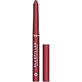 L'Oreal Paris Blurfiller Lip Liner, Lightweight, Buildable, and Sculpting Lip Pencil, Line, Define, and Contour for Fuller-Looking Lips, Bordeaux Bisous, 0.21 oz